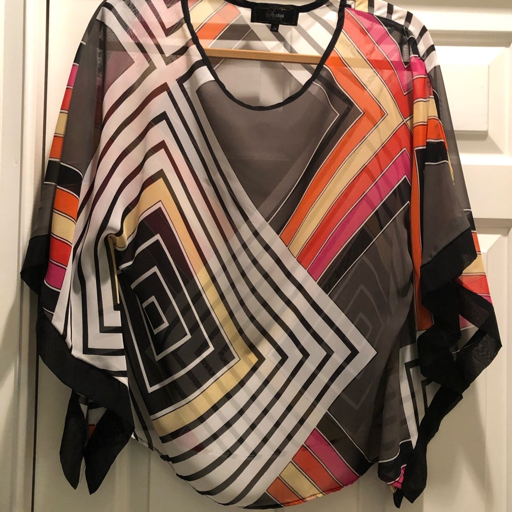 Sheer overblouse